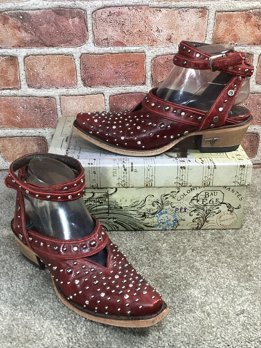Lane Boots Sparks Fly Mules women’s ankle boots western mule size 6.5